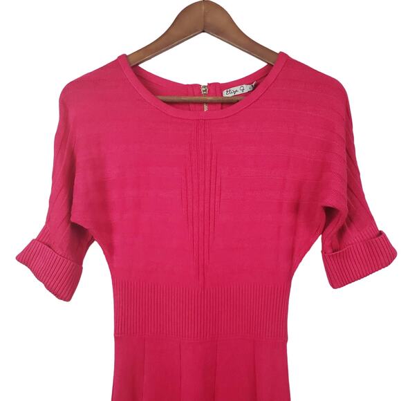 Eliza J Knit Fit and Flare Sweater Dress - S - Picture 2 of 4
